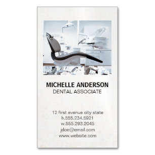 Dental Professional   Dentist Office Magnetic Business Card