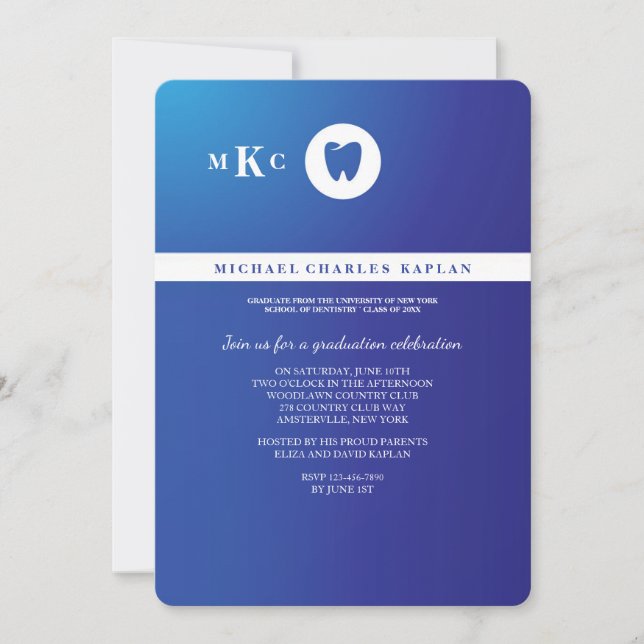 Dental Professional Graduation Invitation (Front)