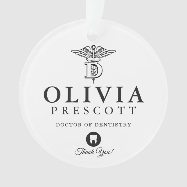 Dental Professional Graduation | Retirement Ornament (Front)