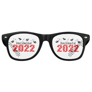 Dental School Grad 2022 Caps And Diplomas (Red) Retro Sunglasses