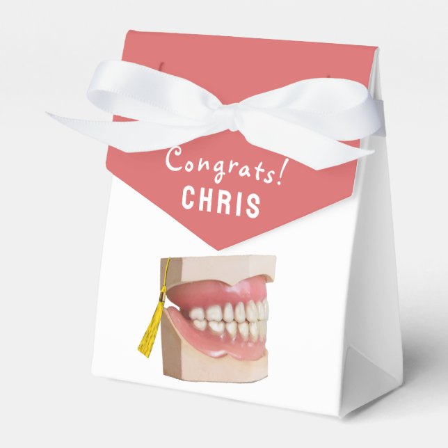 Dental School Graduation Favor Box (Front Side)