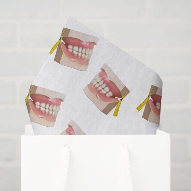 Dental School Graduation Party Gift Tissue Paper (Gift Bag)