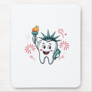 Dental Squad 4th Of July Dentist Funny American Mouse Pad