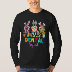 Dental Squad Cute Colourful Plaid Tooth Eggs Happy T-Shirt