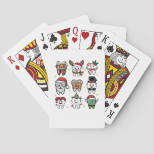 Dental Squad Dentist Christmas Holiday Xmas  Playing Cards