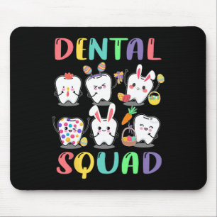Dental Squad Dentist Easter Dental Fun Happy Easte Mouse Pad