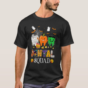 Dental Squad Dentist Halloween Costume Spooky Pump T-Shirt