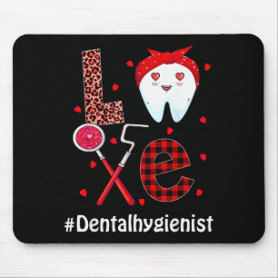 Dental Squad Dentist Happy Valentines Day Dental I Mouse Pad