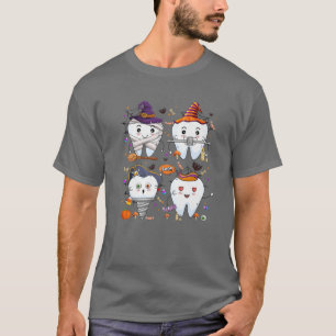 Dental Squad Halloween Dentist Trick Or Teeth Dent T-Shirt