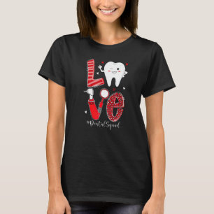 Dental Squad Leopard Tooth Love Dentist Hygienist  T-Shirt
