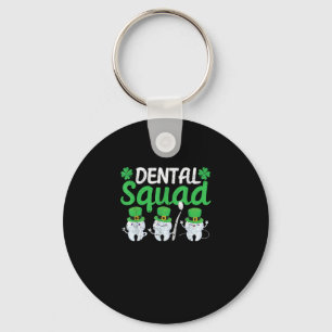Dental Squad Leprechaun Teeth St Patricks Day Toot Keychain