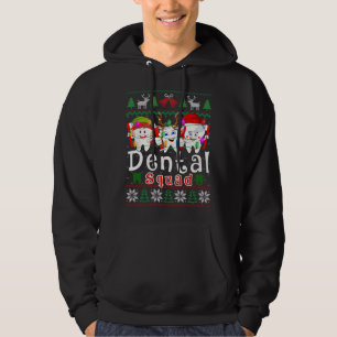 Dental Squad Santa Elf Reindeer Dentist Ugly Xmas Hoodie