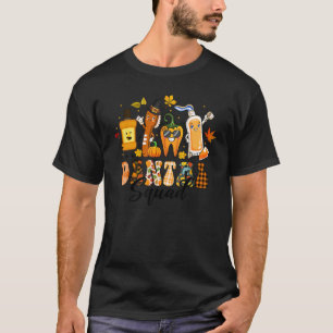 Dental Squad Tooth Pumpkin Toothbrush Pilgrim Than T-Shirt