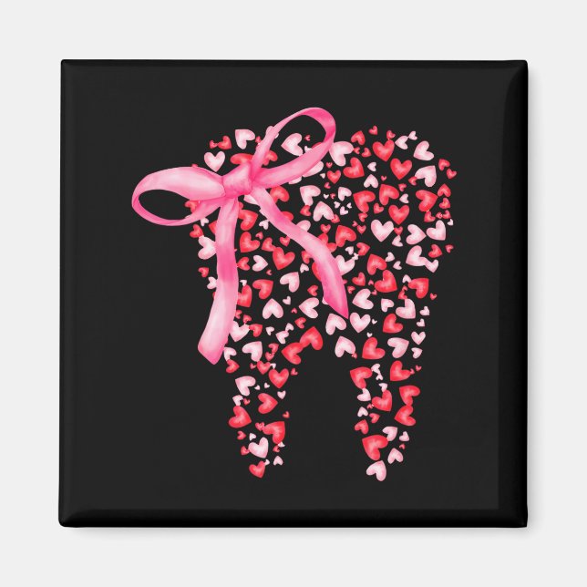 Dental Squad Valentines Cute Heart Teeth Dental Hy Magnet (Front)