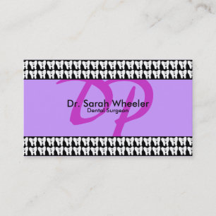 Dental Surgeon Business Card - Monogram
