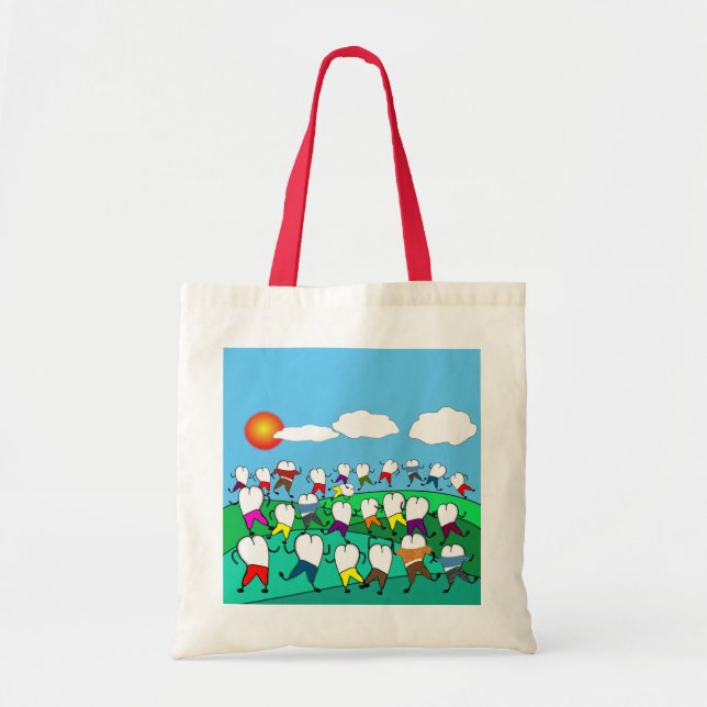 Dental Teeth People Tote Bag (Front)
