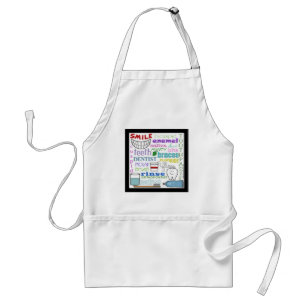 Dental Terms Subway Art Standard Apron