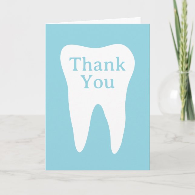 Dental thank you cards for dentist practice (Front)