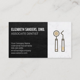 Dental Tools Icon   Hardware Equipment Business Card