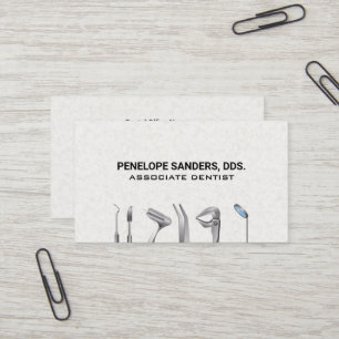 Dental Tools Logo   Variation Business Card