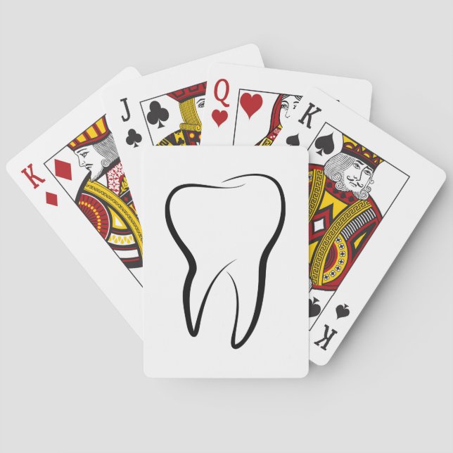Dental Tooth Dentistry Clinic Medical Playing Cards (Back)