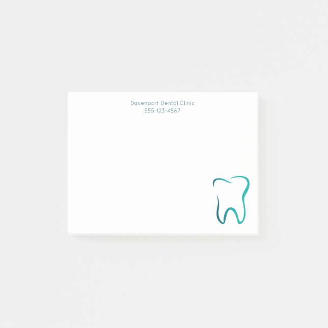 Dental Tooth Dentistry Medical Image Post-it Notes (Front)