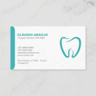 Dental Visit Card - Turquoise