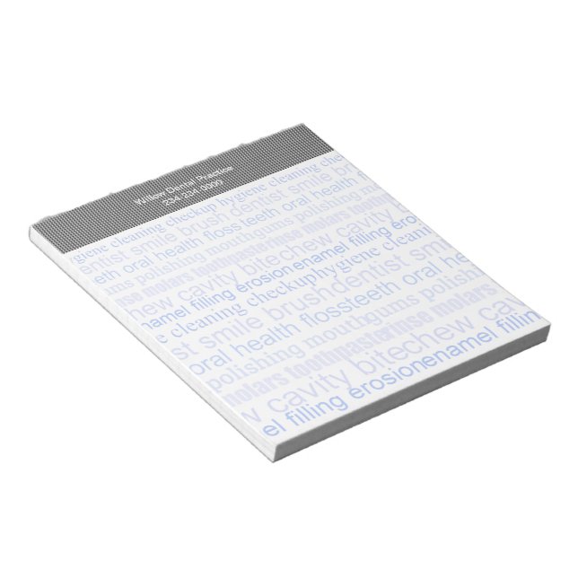 Dental Word List Notepad (Angled)