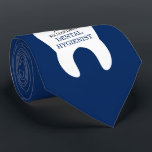 Dental Worker Custom Name | Title Tie<br><div class="desc">Let the world know your title as a proud member of the dentistry community with this elegant dentistry tie.  It features a giant white tooth. Inside of the tooth is a spot where your name and dentistry title lies.  A beautiful colour in addition to a beautiful tie.</div>