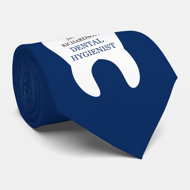 Dental Worker Custom Name | Title Tie (Rolled)