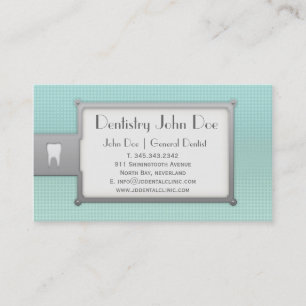 Dentalcare white teeth bubble dental business card