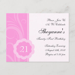 Dentelez la 21ème invitation de fête