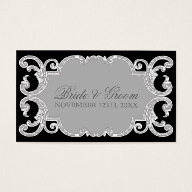 Dentelle à goutte d'oreille, Balises cadeaux Faveu (Devant)