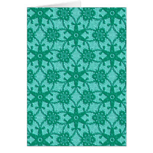 Dentelle antique - turquoise et aqua