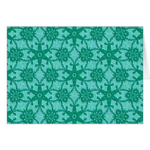 Dentelle antique - turquoise et aqua