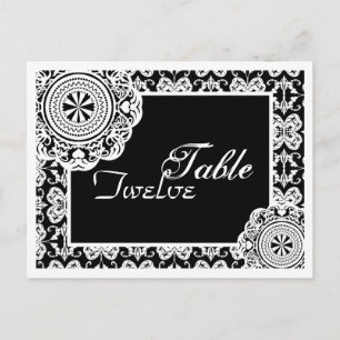 Dentelle blanche arabesque, carte postale