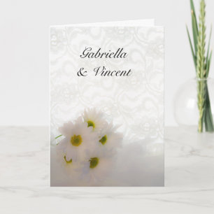 Dentelle blanche et Faire-part de mariage de margu