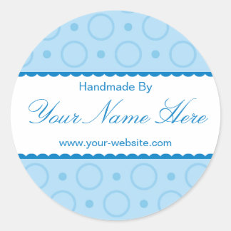 Dentelle Bleue Faite À La Main Par Stickers Person