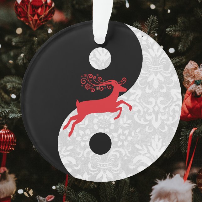 Dentelle de Faux noir et blanc Yin Yang avec Red D (Créateur téléchargé)