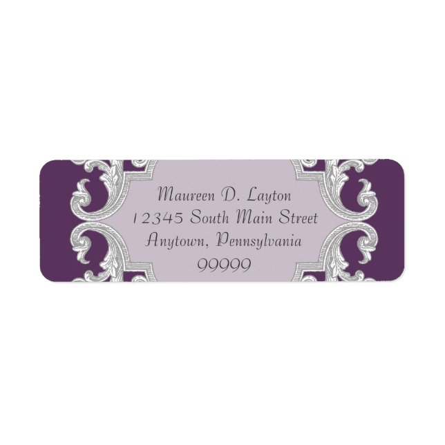 Dentelle de lacet de lacet de lacet pourpre Étique (Devant)