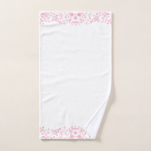 Dentelle Élégante De Flore Rose