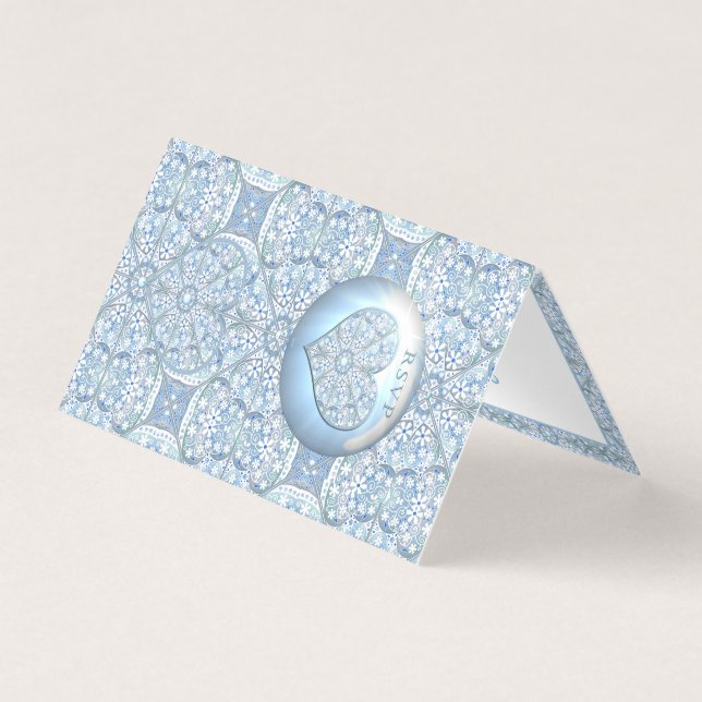 Dentelle en céramique bleu clair (Front)