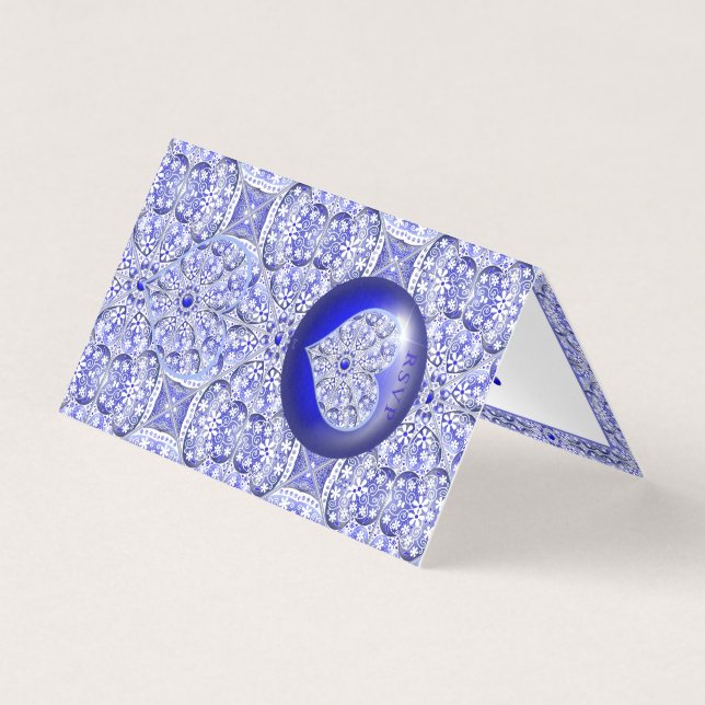 Dentelle en céramique Bleu de Grèce (Front)