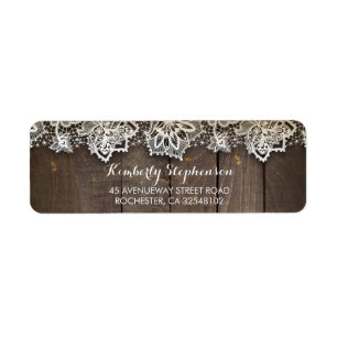 Dentelle et bois Mariage rustique