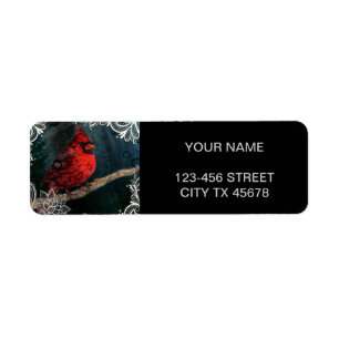 Dentelle florale blanche Primitive Noël Cardinal r