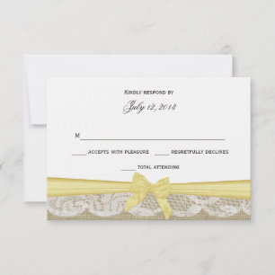 Dentelle romantique et réponse à la corne jaune