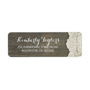 Dentelle rustique et Mariage en bois