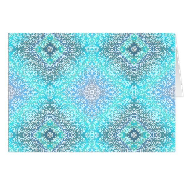 Dentelle turquoise Mandala (Devant horizontal)