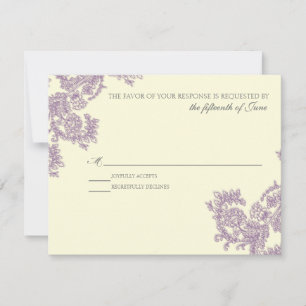 Dentelle vintage Eggplant RSVP