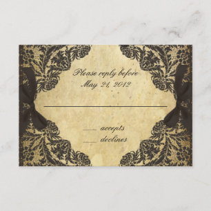 Dentelle vintage noire et crème - RSVP